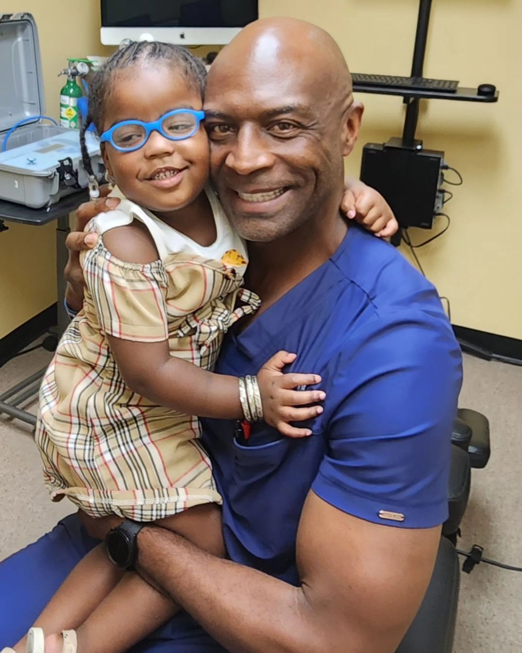 Dr. Kim Hester providing pediatric chiropractic for children
